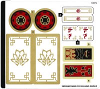LEGO part Sticker Sheet for Set 70643 - (39326/6233693) 70643stk01