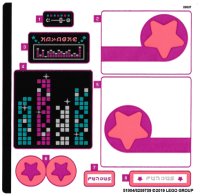 LEGO onderdeel Sticker Sheet for Set 70828 - (51904/6259759) 70828stk01