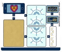 LEGO onderdeel Sticker Sheet for Set 70838 - (58395/6270349) 70838stk01