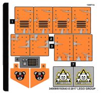LEGO onderdeel Sticker Sheet for Set 70914 - (34009/6192643) 70914stk01