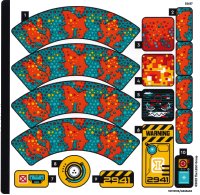 LEGO onderdeel Sticker Sheet for Set 71492 - (10112125/6535433) 71492stk01