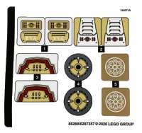 LEGO onderdeel Sticker Sheet for Set 71702 - (66268/6287357) 71702stk01