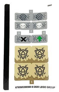 LEGO onderdeel Sticker Sheet for Set 71721 - (67959/6300565) 71721stk01