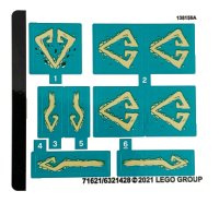 LEGO onderdeel Sticker Sheet for Set 71746 - (71621/6321428) 71746stk01