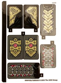 LEGO onderdeel Sticker Sheet for Set 71772 - (10001120/6385505) 71772stk01
