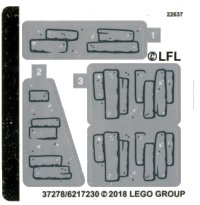 LEGO onderdeel Sticker Sheet for Set 75200 - (37278/6217230) 75200stk01