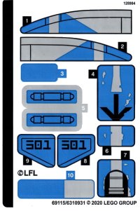 LEGO part Sticker Sheet for Set 75280 - (69115/6310931) 75280stk01