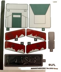 LEGO onderdeel Sticker Sheet for Set 75312 - (84200/6374486) 75312stk01