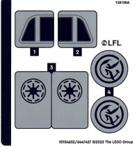 LEGO part Sticker Sheet for Set 75360 - (10104633/6447437) 75360stk01