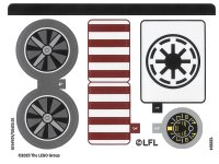 LEGO onderdeel Sticker Sheet for Set 75432 - (10113905/6549410) 75432stk01