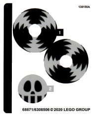 LEGO part Sticker Sheet for Set 75549 - (68871/6308506) 75549stk01