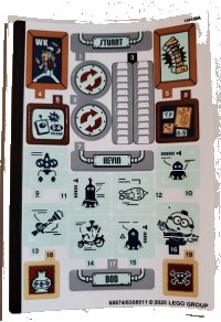LEGO onderdeel Sticker Sheet for Set 75551 - (68874/6308511) 75551stk01