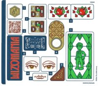 LEGO onderdeel Sticker Sheet for Set 75684 - (10109917/6510435) 75684stk01
