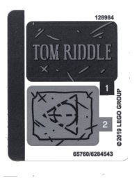 LEGO onderdeel Sticker Sheet for Set 75965 - (65760/6284543) 75965stk01