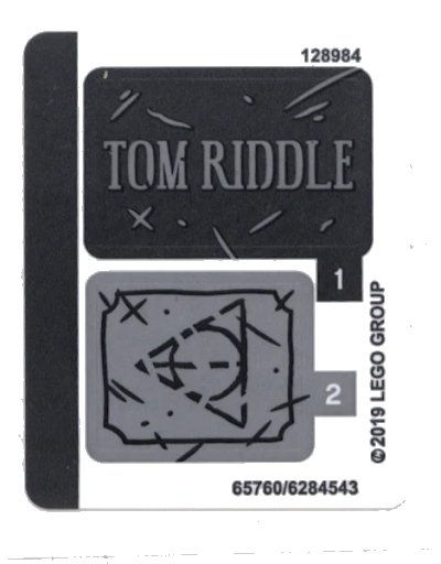 LEGO onderdeel Sticker Sheet for Set 75965 - (65760/6284543) (75965stk01)