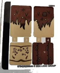 LEGO part Sticker Sheet for Set 75967 - (67842/6299844) 75967stk01
