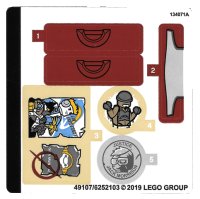 LEGO onderdeel Sticker Sheet for Set 75972 - (49107/6252103) 75972stk01