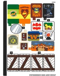 LEGO part Sticker Sheet for Set 75980, Sheet 1 - (67879/6299926) 75980stk01