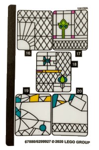 LEGO onderdeel Sticker Sheet for Set 75980, Sheet 2 - (67880/6299927) 75980stk02