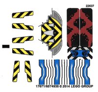 LEGO part Sticker Sheet for Set 76020 - International Version - (17671/6074938) 76020stk01a