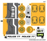 LEGO part Sticker Sheet for Set 76059 - International Version - (27070/6155066) 76059stk01a