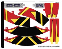 LEGO onderdeel Sticker Sheet for Set 76084 - (34525/6195931) 76084stk01