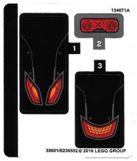 LEGO onderdeel Sticker Sheet for Set 76110 - (39601/6236552) 76110stk01