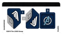 LEGO onderdeel Sticker Sheet for Set 76123 - (49538/6259705) 76123stk01
