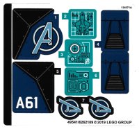 LEGO part Sticker Sheet for Set 76126 - (49541/6262109) 76126stk01