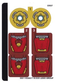 LEGO onderdeel Sticker Sheet for Set 76140 - (66611/6288577) 76140stk01