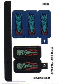LEGO part Sticker Sheet for Set 76145 - (69940/6319541) 76145stk01
