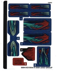 LEGO part Sticker Sheet for Set 76154 - (69941/6319544) 76154stk01