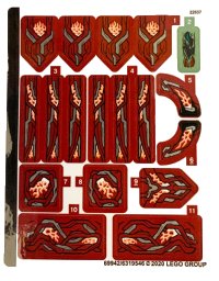 LEGO part Sticker Sheet for Set 76155 - (69942/6319546) 76155stk01