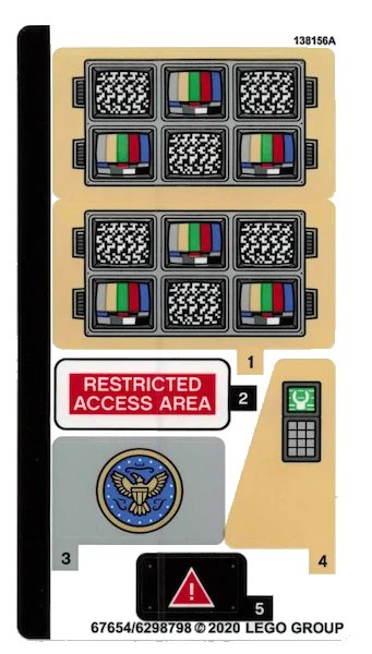LEGO onderdeel Sticker Sheet for Set 76157 - (67654/6298798) (76157stk01)