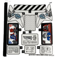 LEGO onderdeel Sticker Sheet for Set 76166 - (69157/6311460) 76166stk01