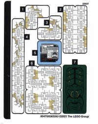 LEGO part Sticker Sheet for Set 76185 - (80475/6363263) 76185stk01
