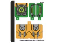 LEGO part Sticker Sheet for Set 76198 - (77260/6336909) 76198stk01