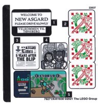LEGO onderdeel Sticker Sheet for Set 76200 - (79271/6351838) 76200stk01