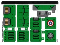 LEGO part Sticker Sheet for Set 76201 - (79272/6351841) 76201stk01