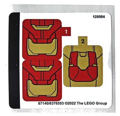 LEGO onderdeel Sticker Sheet for Set 76203 - (87140/6376553) (76203stk01)