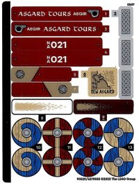 LEGO part Sticker Sheet for Set 76208 - (90529/6379805) 76208stk01