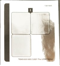 LEGO onderdeel Sticker Sheet for Set 76386, Mirrored - (79243/6351669) 76386stk01