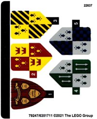 LEGO part Sticker Sheet for Set 76395 - (79247/6351711) 76395stk01