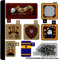 LEGO onderdeel Sticker Sheet for Set 76410 - (10102965/6434189) 76410stk01
