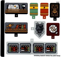 LEGO onderdeel Sticker Sheet for Set 76411 - (10103024/6434221) 76411stk01