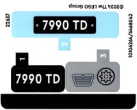 LEGO onderdeel Sticker Sheet for Set 76424 - (10106264/6468042) 76424stk01