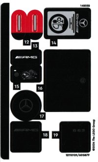 LEGO onderdeel Sticker Sheet for Set 76924, Sheet 2 - (10110129/6515879) 76924stk02