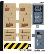 LEGO onderdeel Sticker Sheet for Set 76948 - (78448/6344432) 76948stk01