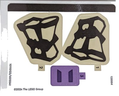 LEGO onderdeel Sticker Sheet for Set 77071 - (10110123/6515541) (77071stk01)
