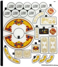 LEGO onderdeel Sticker Sheet for Set 80111 - (10101533/6420463) 80111stk01